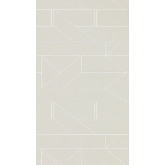 Barbican Geometric Wallpaper 112014 by Scion in Raffia Cream