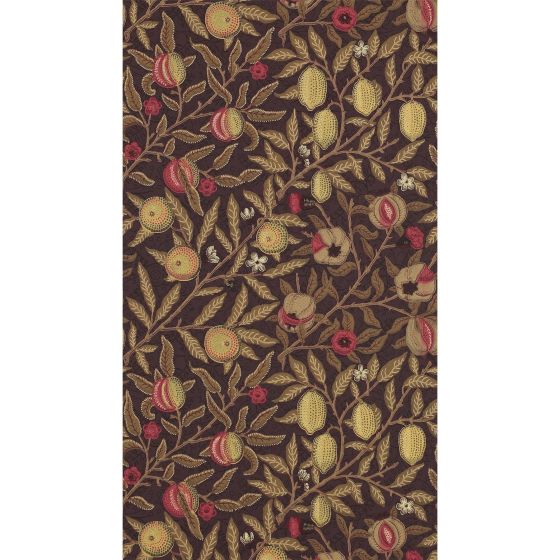 Fruit Wallpaper 210397 by Morris & Co in Wine Manilla