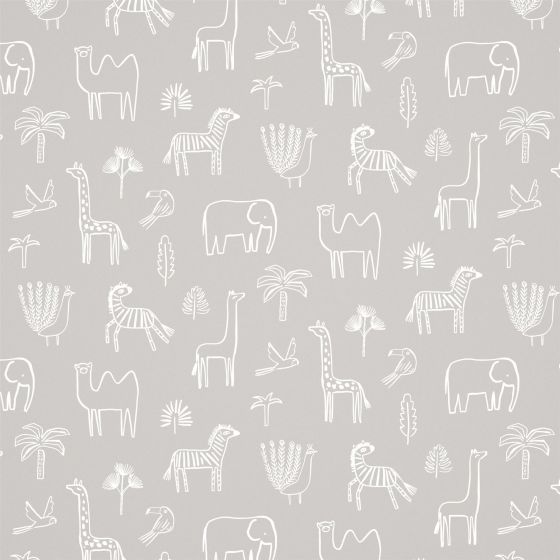 Funky Jungle Wallpaper 112629 by Harlequin in Stone Grey