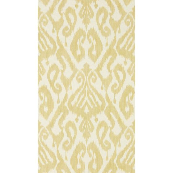 Kasuri Ikat Wallpaper 216782 by Sanderson in Caraway Yellow