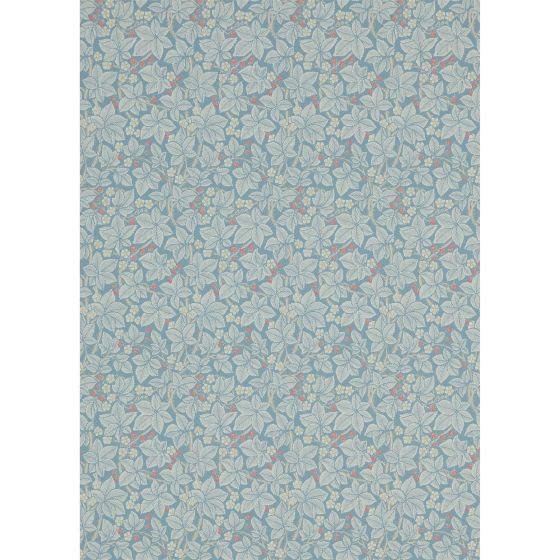 Bramble Floral Wallpaper 214698 by Morris & Co in Blue