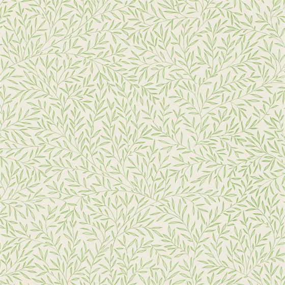 Lily Leaf Wallpaper 103 by Morris & Co in Thyme Green