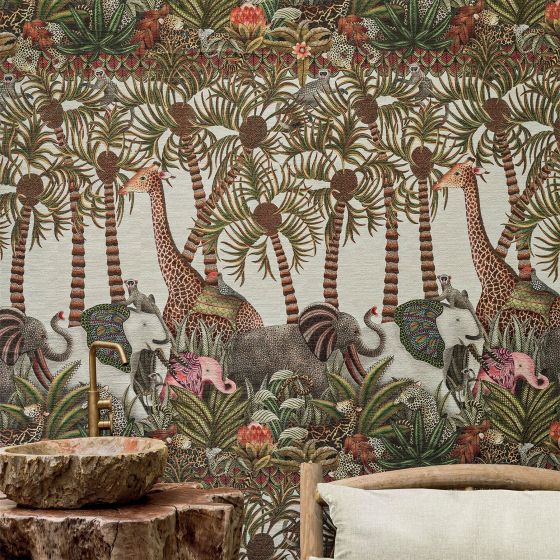 Letaba March Grasscloth Wallpaper 119 11047 by Cole & Son in Multicolour