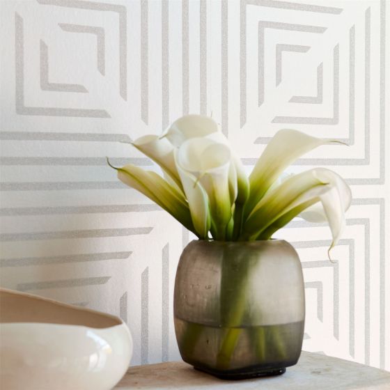 Radial Wallpaper 111554 by Harlequin in Linen Beige