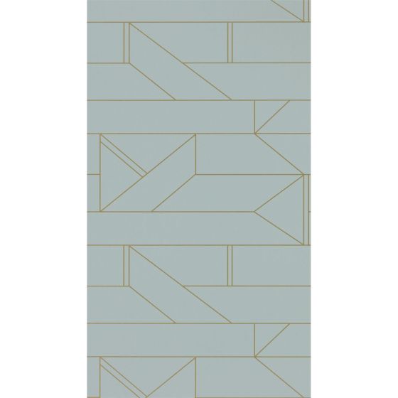 Barbican Geometric Wallpaper 112016 by Scion in Fossil grey