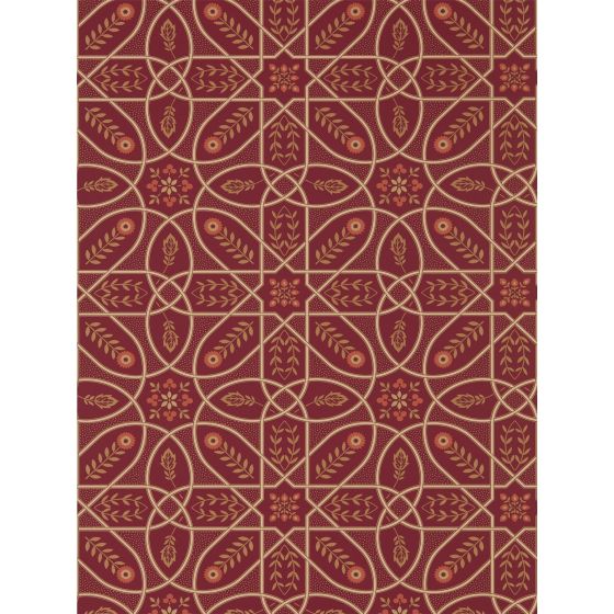 Brophy Trellis Wallpaper 216701 by Morris & Co in Russet Gold