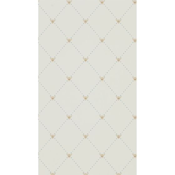 Nectar Wallpaper 216357 by Sanderson in Copper Denim blue