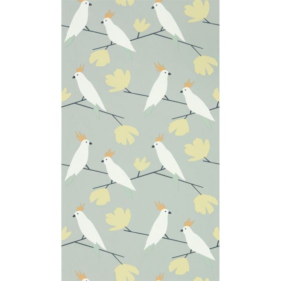 Love Birds Wallpaper 112222 by Scion in Willow Green