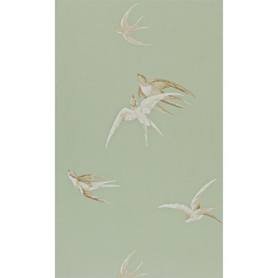 Swallows Wallpaper 102 by Sanderson in Pebble Beige