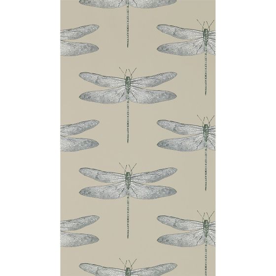 Demoiselle Wallpaper 111241 by Harlequin in Jute Slate Grey