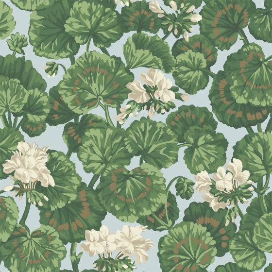 Geranium Wallpaper 11035 by Cole & Son in Seafoam Blue