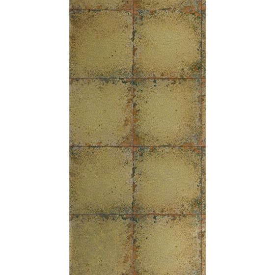 Lustre Tile Wallpaper 312831 by Zoffany in Gold
