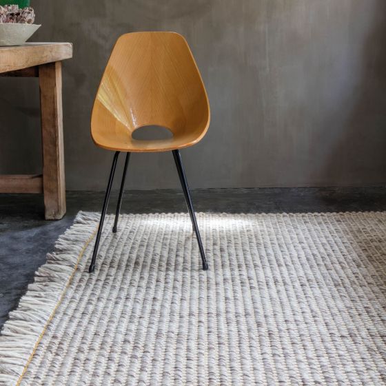 Primal Rugs 231 001 700 by Ligne Pure in Grey Ivory and Yellow