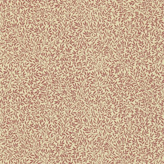 Standen Wallpaper 210467 by Morris & Co in Beige Brick Red