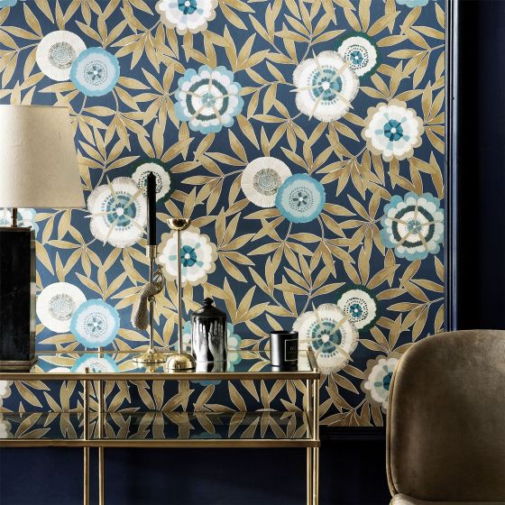 Komovi Wallpaper 112160 by Harlequin in Midnight Gold Yellow