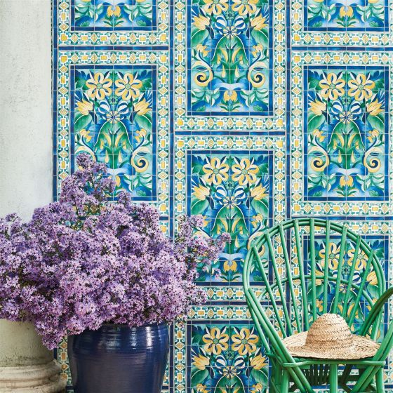 Triana Wallpaper 5013 by Cole & Son in Canary Yellow
