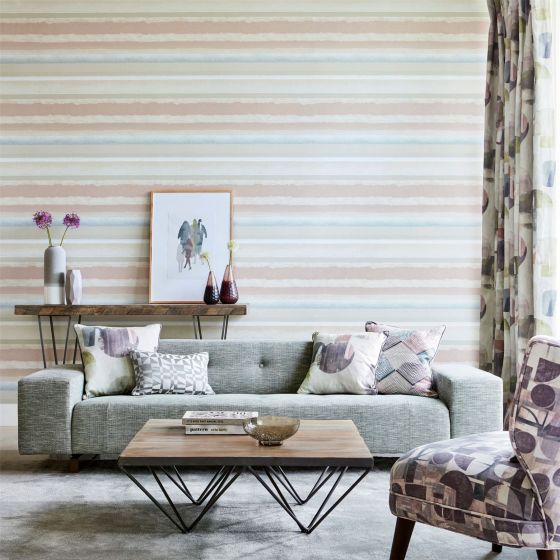 Rene Wallpaper 111676 by Harlequin in Blush Steel Grey