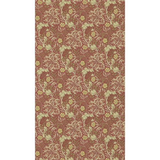 Seaweed Wallpaper 214712 by Morris & Co in Red Gold Yellow