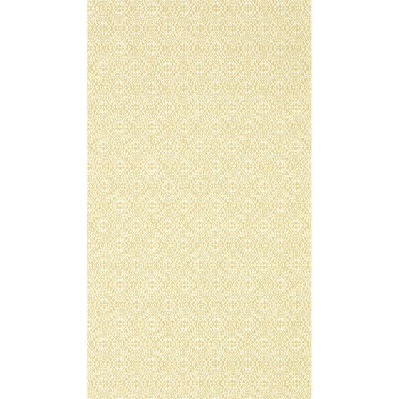 Pinjara Trellis Wallpaper 216786 by Sanderson in Woad Yellow