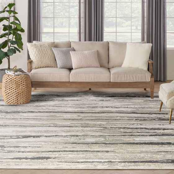 Sustainable Trend SUT03 Abstract Rugs by Nourison in Ivory Multi