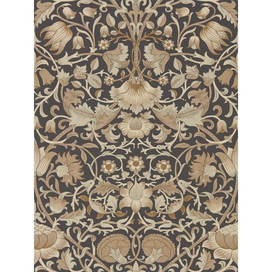 Pure Lodden Wallpaper 216027 by Morris & Co in Charcoal Gold