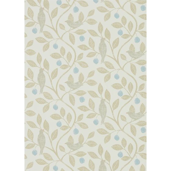 Damson Tree Wallpaper 216364 by Sanderson in Denim Barley