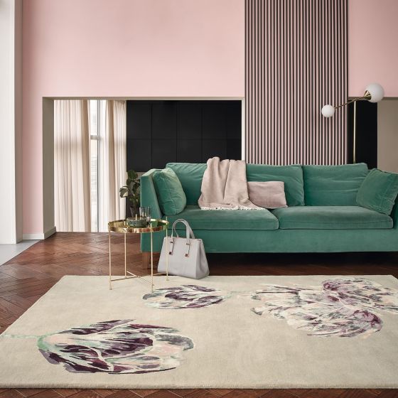 Tranquility Rugs 56001 by Ted Baker in Beige