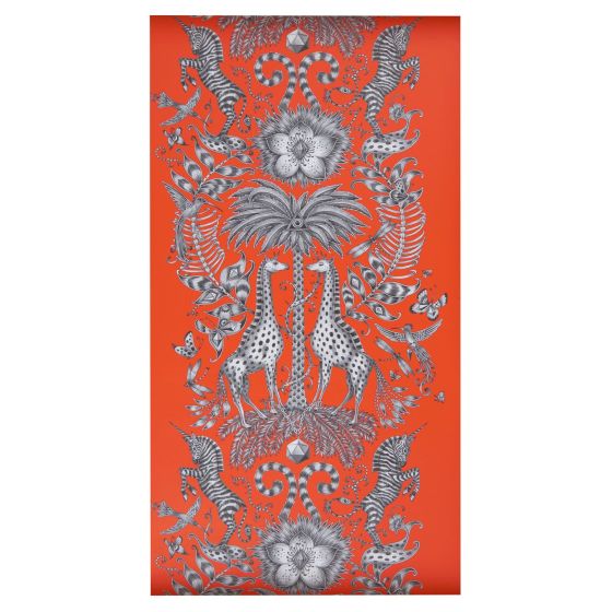 Kruger Wallpaper W0102 02 by Emma J Shipley in Flame Orange