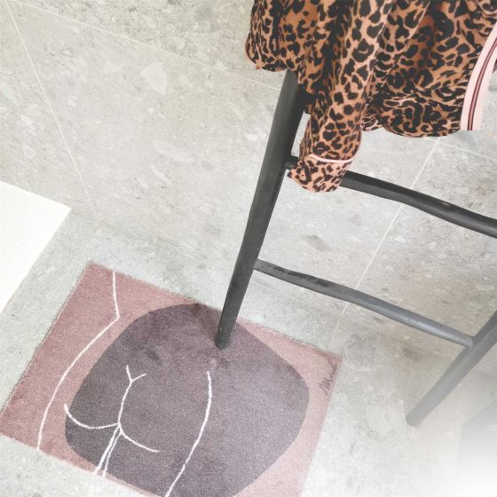 Anne Bare Bum Washable Floor Mats in Beige