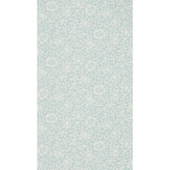 Mallow Wallpaper 216679 by Morris & Co in Chalk Duck Egg Blue