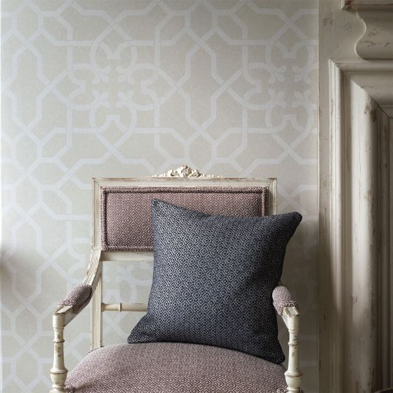 Mawton Wallpaper 216418 by Sanderson in Chalk Ivory White