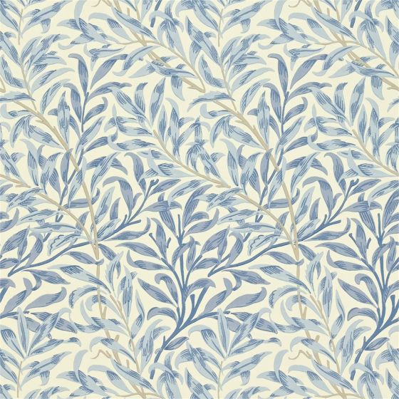 Willow Boughs Wallpaper 216481 by Morris & Co in Blue