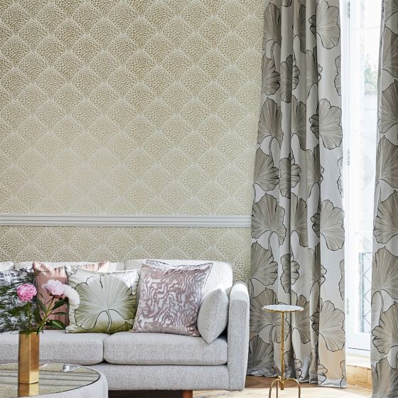 Charm Wallpaper 111748 by Harlequin in Gold Chiffon