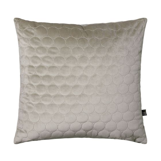 Halo Textured Geometric Cushion by Scatter Box in Taupe Grey
