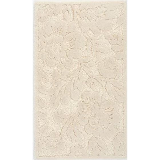 Brighton 101 Floral Bath Mats in Ecru by Designer Abyss & Habidecor