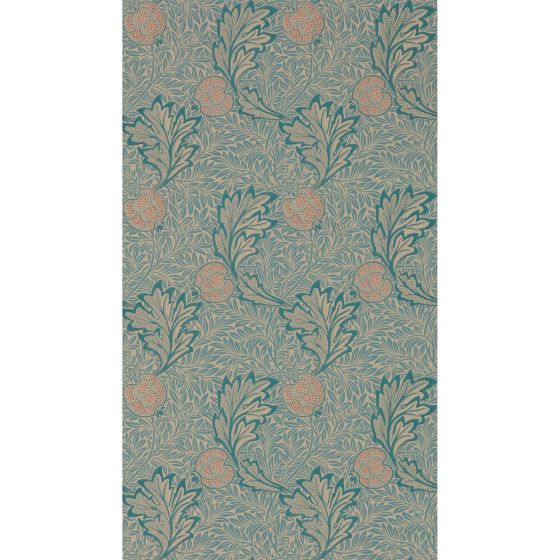 Apple Wallpaper 216690 by Morris & Co in Indigo Antique Red