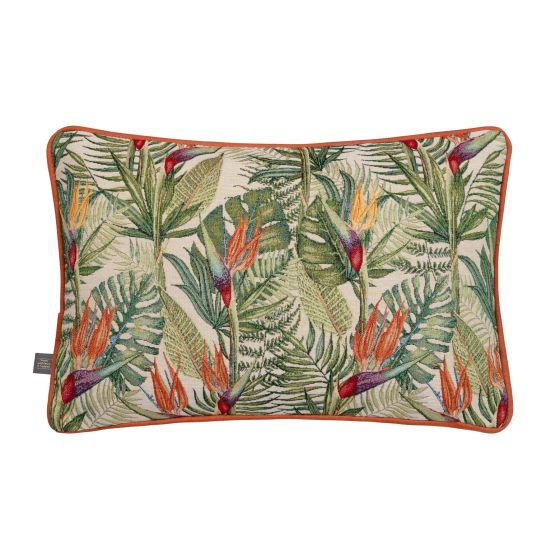 Isla Botanical Bolster Cushion by Scatter Box in Green