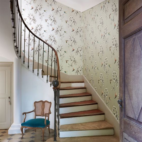 Amazilia Floral 111062 Wallpaper by Harlequin in Silver Grey