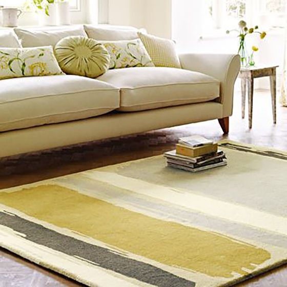 Sanderson Abstract Rugs 45401 in Linden Silver