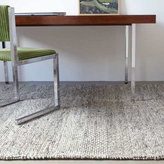 Katherine Carnaby CS07 Modern Designer Rugs in Grey Marl Stripe
