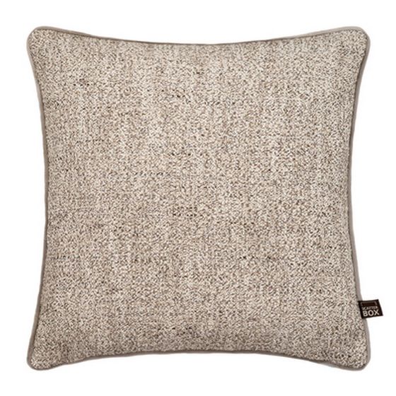 Leah Rustic Two Toned Cushion in Natural Brown
