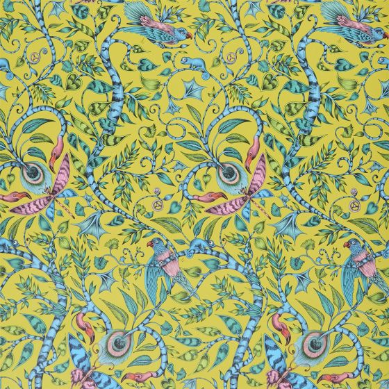 Rousseau Wallpaper W0104 04 by Emma J Shipley in Lime Green