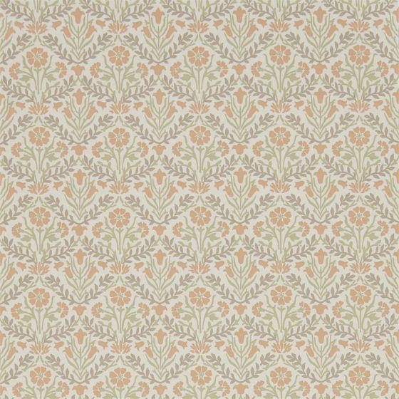 Morris Bellflowers 216438 by Morris & Co in Saffron Olive Green