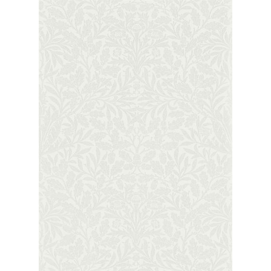 Pure Acorn Wallpaper 216043 by Morris & Co in Chalk Silver