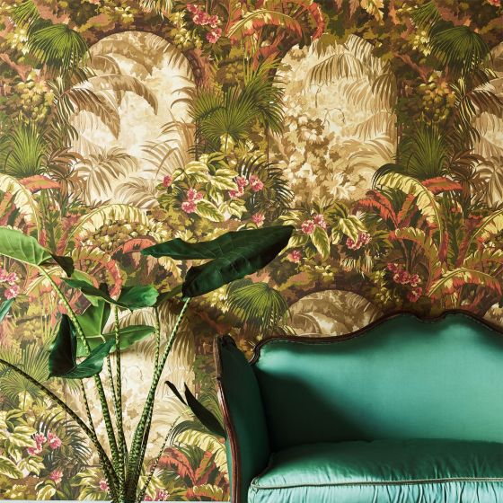 Hispalis Wallpaper 2005 by Cole & Son in Khaki