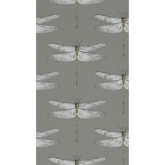 Demoiselle Wallpaper 111242 by Harlequin in Graphite Almond Brown
