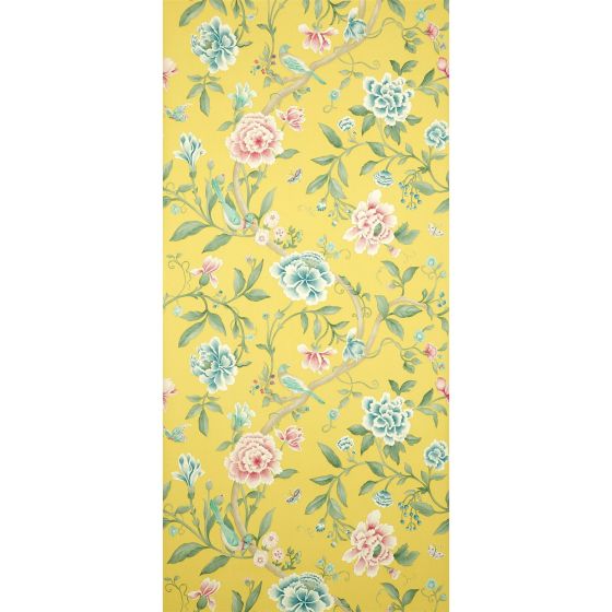 Porcelain Floral Wallpaper 102 by Sanderson in Rose Linden
