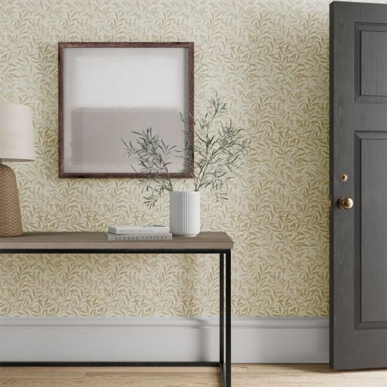 Willow Boughs Wallpaper 217082 by Morris & Co in Linen Beige