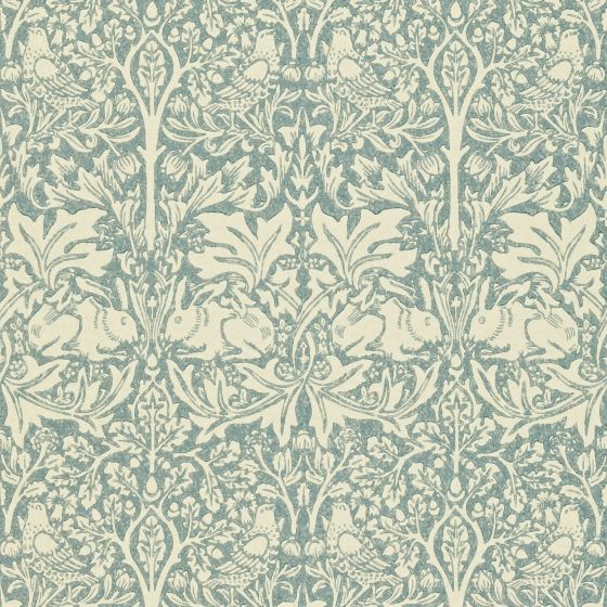 Brer Rabbit Wallpaper 103 by Morris & Co in Slate Vellum