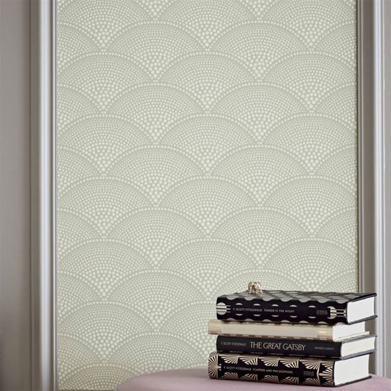 Feather Fan Wallpaper 10037 by Cole & Son in Old Olive Green